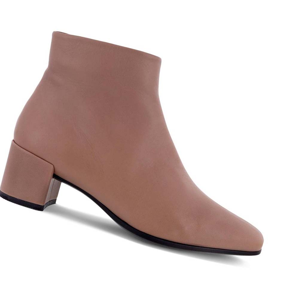 Ecco Shape 35 Squared Ankle Pensko Dame Brune | NO 110UZG
